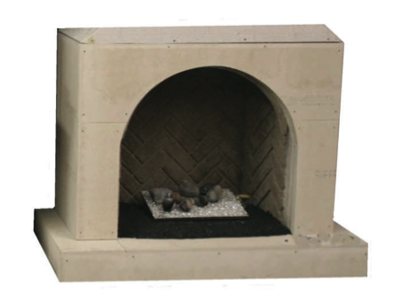 Cabinet with Front & Side Hearth - IBD Outdoor Rooms - SE USA