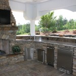 outdoor kitchen island