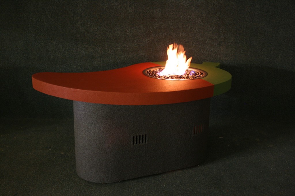 red topped pepper open fire fire pit