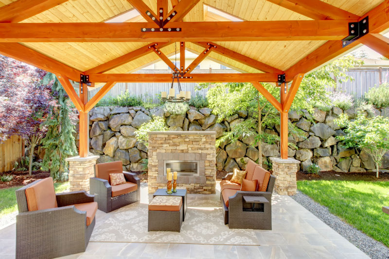 The perfect outdoor addition that adds value and beauty to your home and offers a place of relaxation, leisure, and enjoyment  -- a pavilion. 